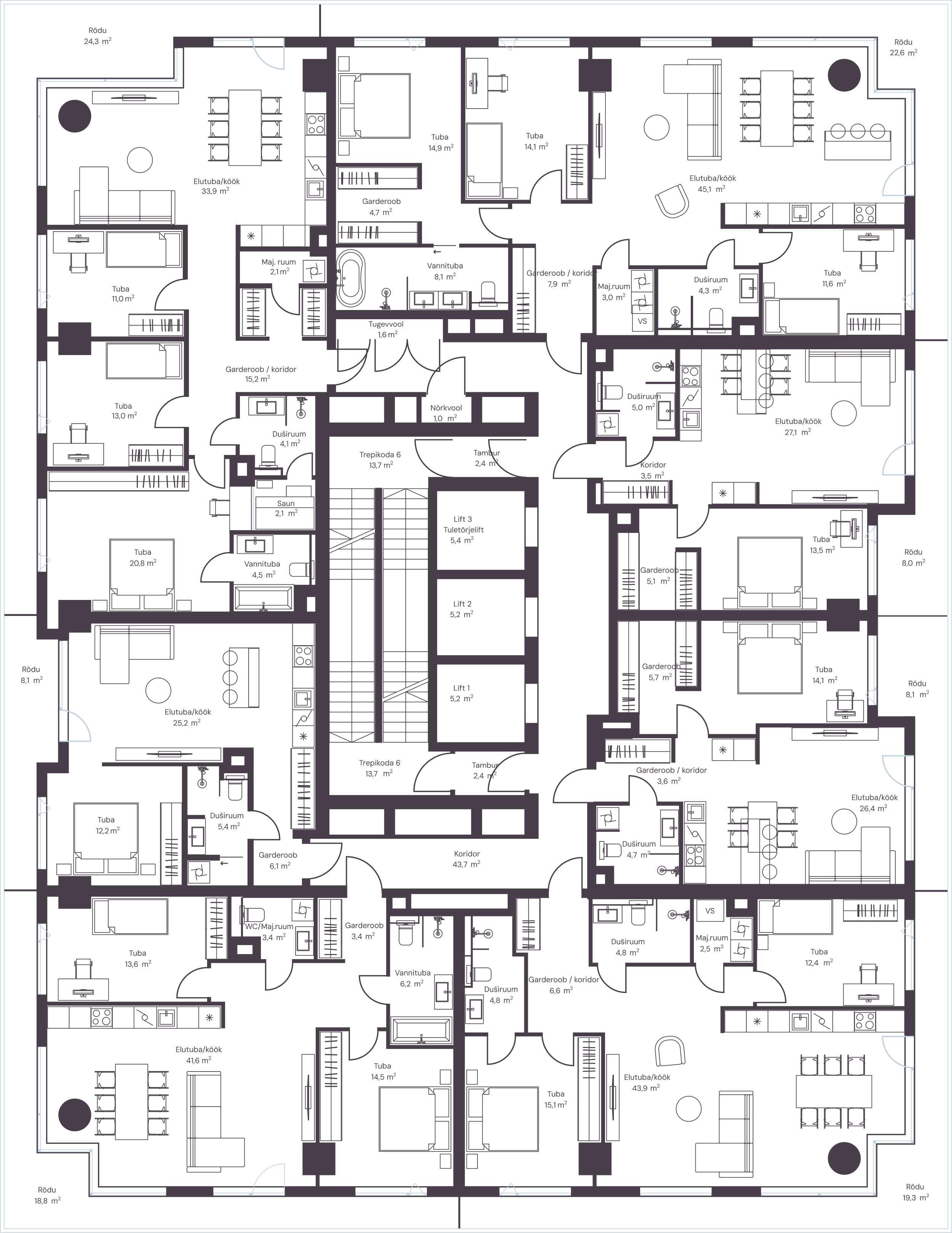Floor plan for floor: 08