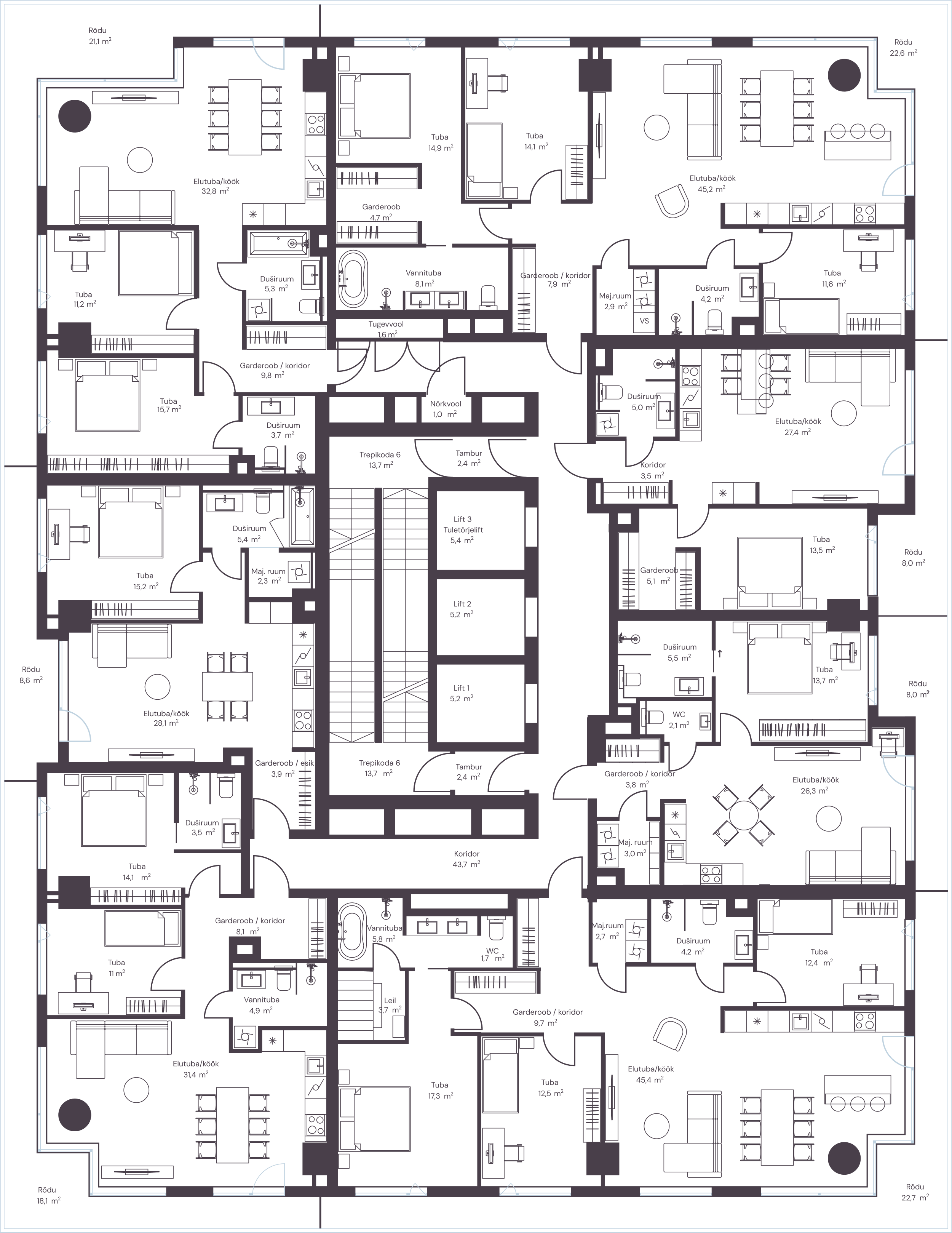 Floor plan for floor: 11