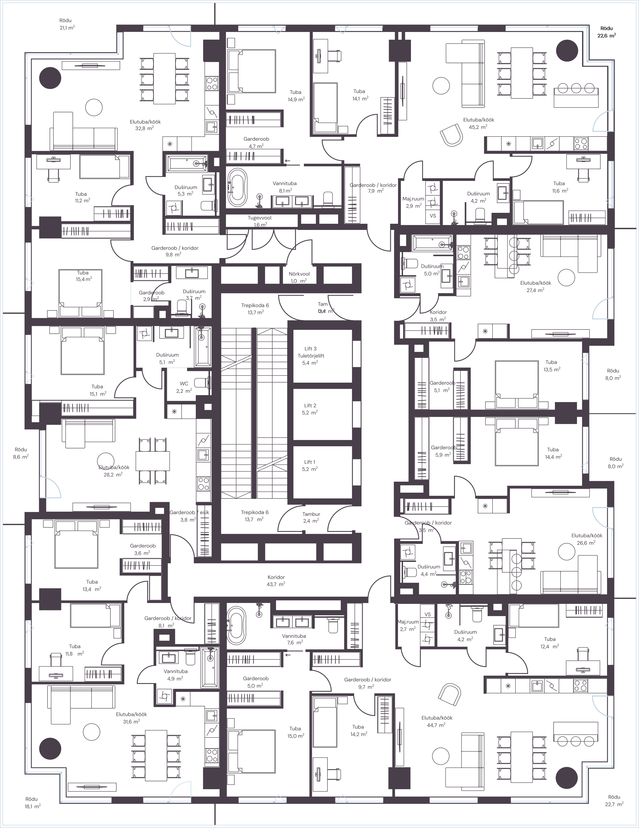 Floor plan for floor: 12