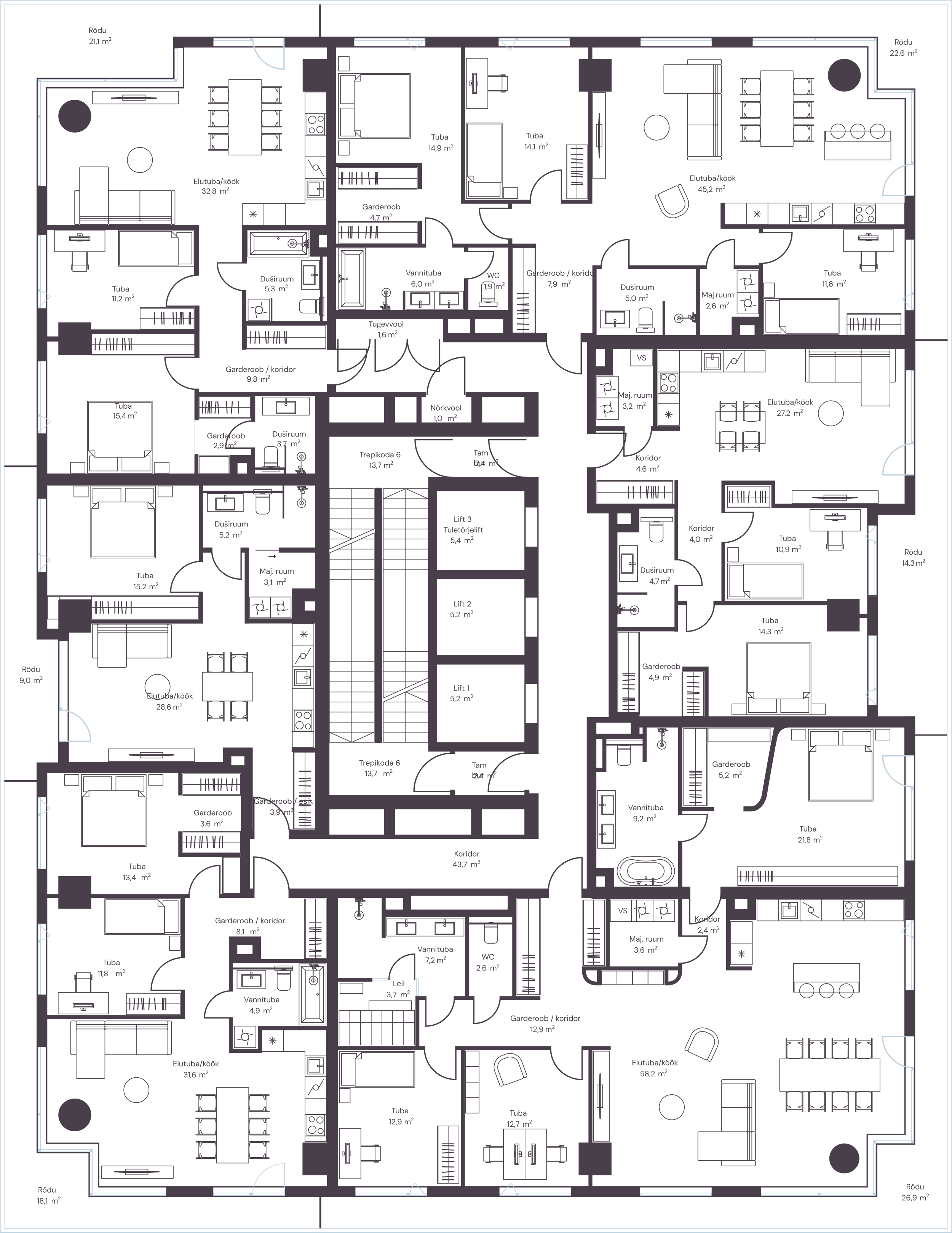 Floor plan for floor: 14