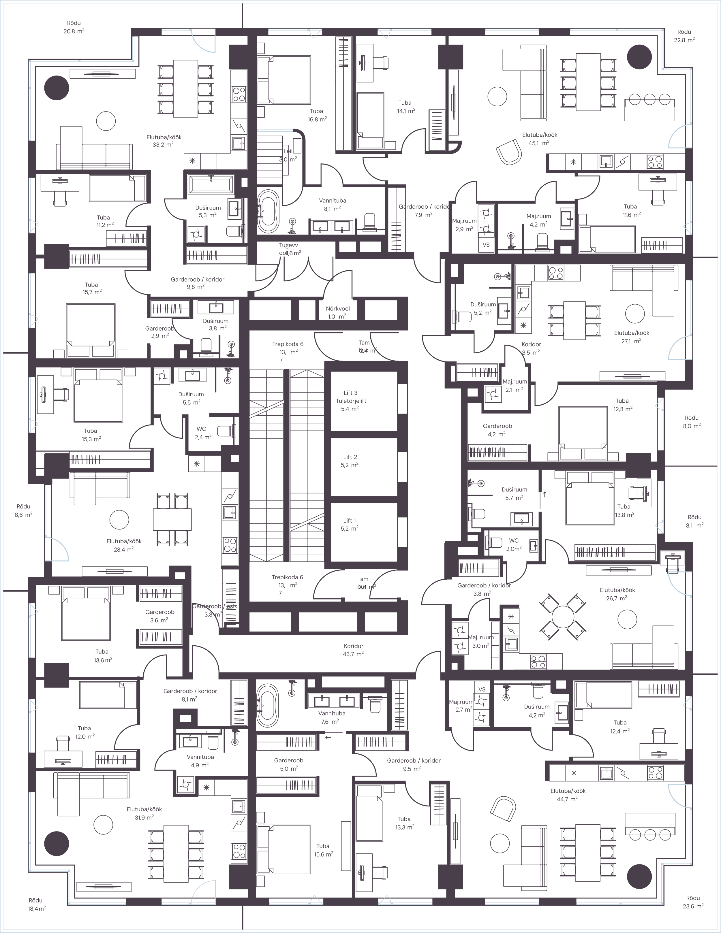 Floor plan for floor: 17